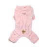 Winter Fleece Warm Dog Cloth Winter Soft Cozy Puppy Jumpsuit Plush Winter D-ring Overall For Small Medium Pet Vest Coat for Cat