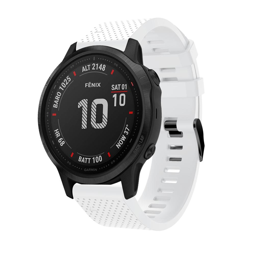 

Silicone Smart Watch Replacement Strap for Garmin Fenix 6S White
