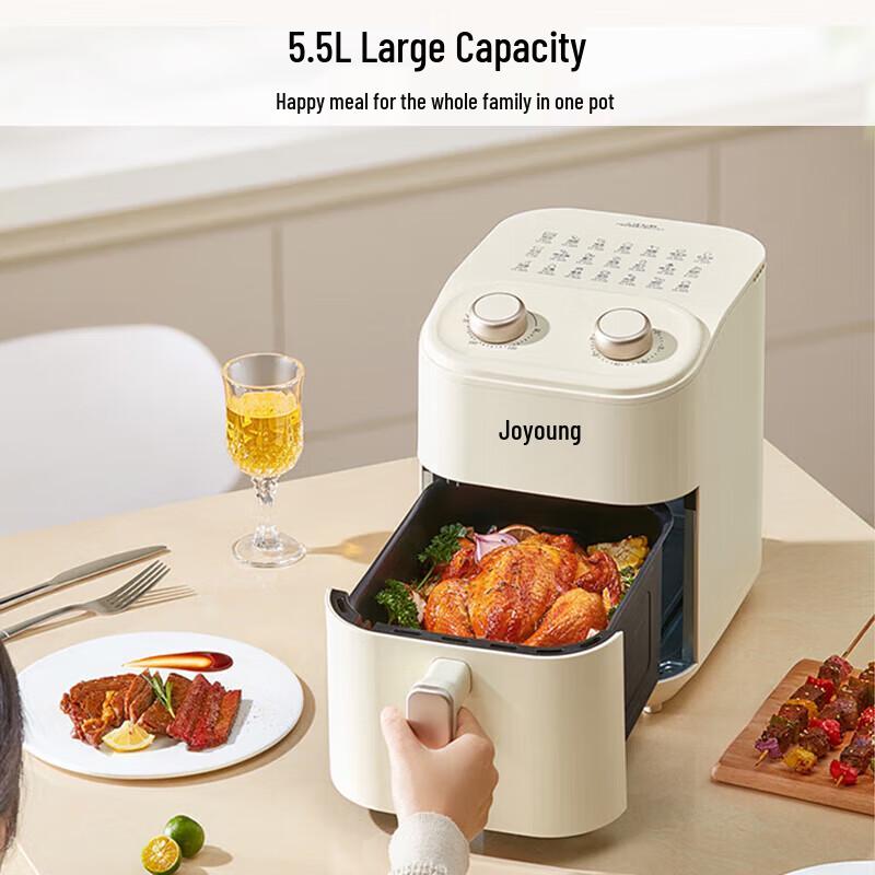 Joyoung 5.5L Large Capacity Air Fryer CN Plug (adapter Included)
