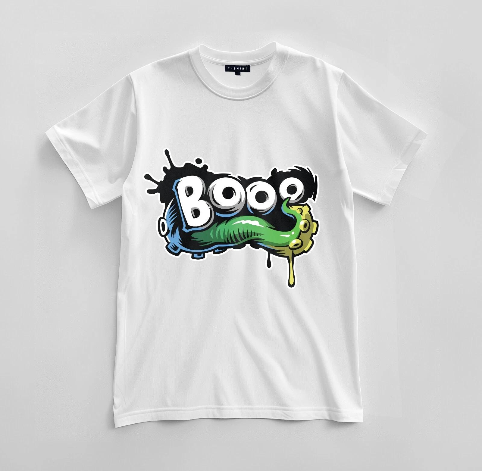 

Custom Booo Graphic T-shirt Design Unisex Jersey Short Sleeve Tee M