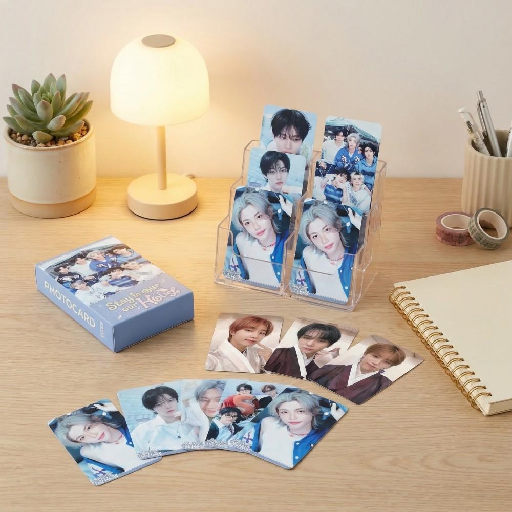 55 Stück Kpop Fotokarte Stray Kids StrayKids Gedruckte Idol-Fotokarten Anime Fandom Fans Sammlung Geschenk 6. FANMEETING HD LOMO STAY Spielen Unterhaltsam