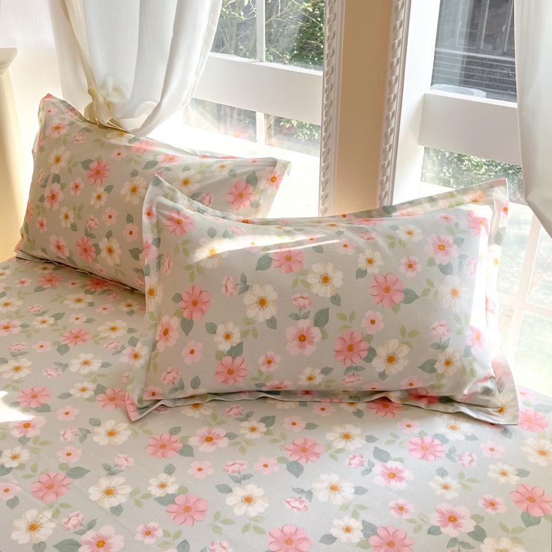 Cotton Pillowcases: Pure Cotton, Simple Style for Home, Dorms, Single & Double Rooms (Single/Pair)