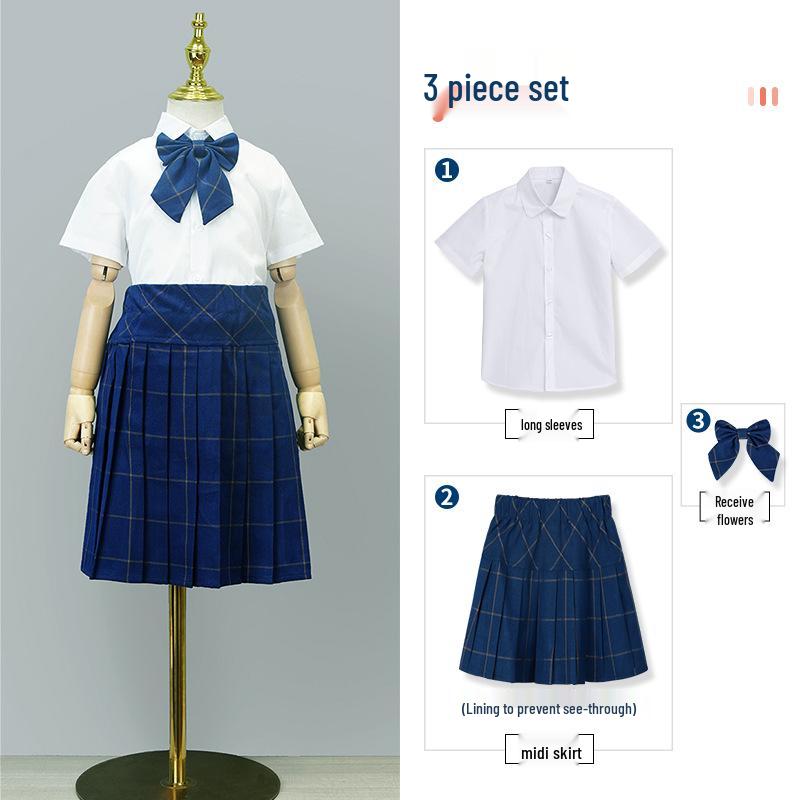 Kindergarten Summer School Uniform Set - Performance Costumes for Primary and Secondary Students