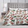 Cardinals and Berries Warm Soft Blanket Camping Plush Bedding Throws Novelty Outdoor Flannel Bedspread Sofa Bed Cover