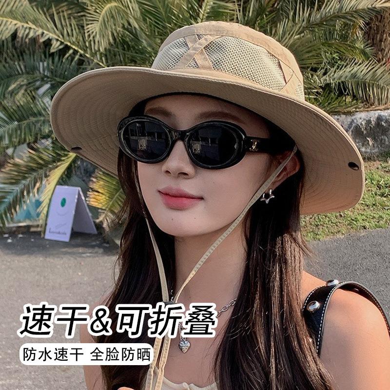 Summer eaves fisherman hat UV protection sun hat women outdoor fishing sun protection breathable mountaineering sun hat men