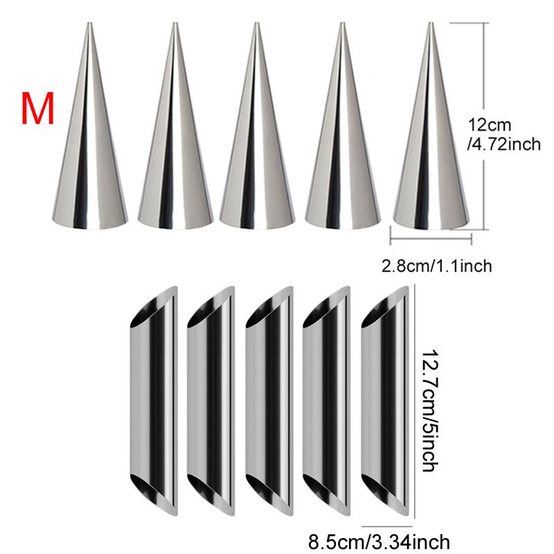 Kitchen Bakeware Gadgets Pizza Plate Pie Baking Molds Cone Shaped Horn Pastry Mold Tubular Croissants Dessert Handmade Tools ZYF