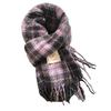 Korean Plaid Scarf Women's Winter Warm Atmosphere Versatile Student Couple Scarf Thickened Imitation Cashmere