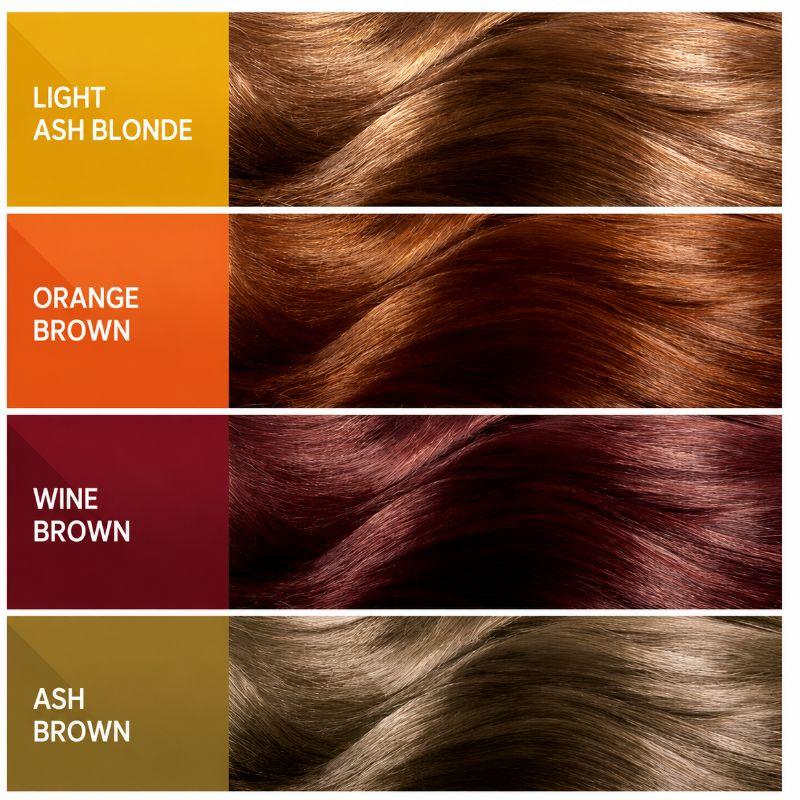 ELASTINE Salon De Color Hair Dye Cream Long Lasting Korean Hair Color Bright Brown Orange Brown Wine Brown Ash Brown