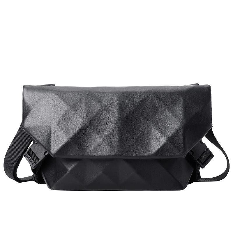 Koreanische Argyle Herren Umhängetasche: Trendige, vielseitige Umhängetasche mit großem Fassungsvermögen & leichter Rucksack