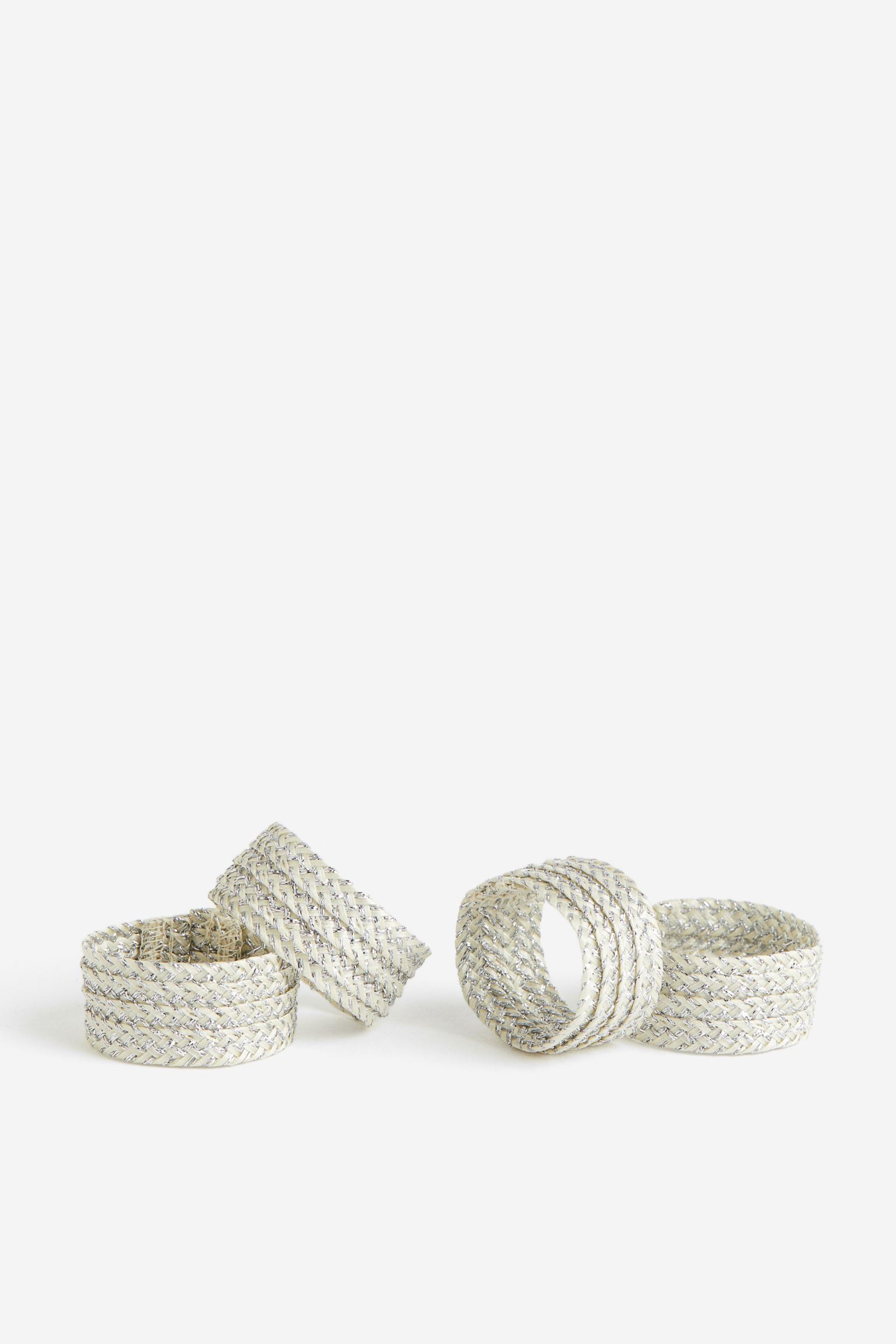 

4 упаковки блестящих колец для салфеток