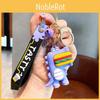 Adorable Cartoon Dinosaur Keychain Cute Rubber Figure With Creative Design Keychain Accessory