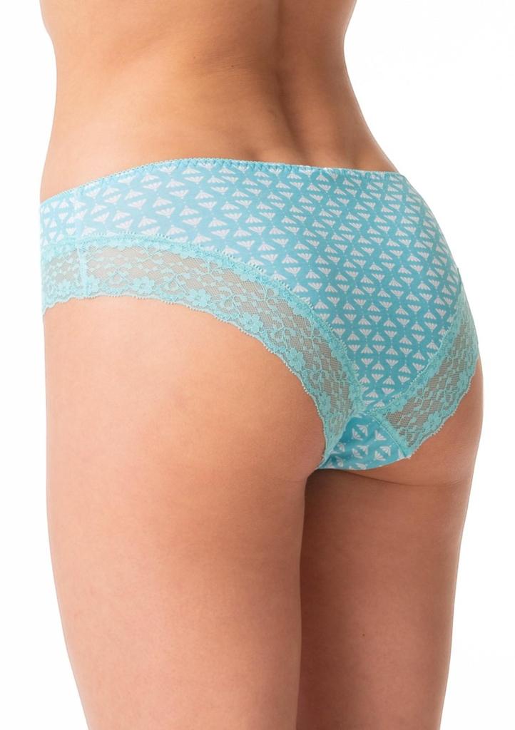 Figi damskie brazyliany (2 pack) z koronkowym wykończeniem LPB 990 Key