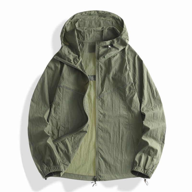 Foreign Trade Big Brand Cut the Tag off Tail Goods Summer Men and Women Couple Lightweight All-Match Loose Hood Sun Protection Clothing Outerwear Top
