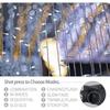 Rideau lumineux LED blanc 3x3 m, 300 LED, 8 modes, télécommande, IP44, transformateur GS