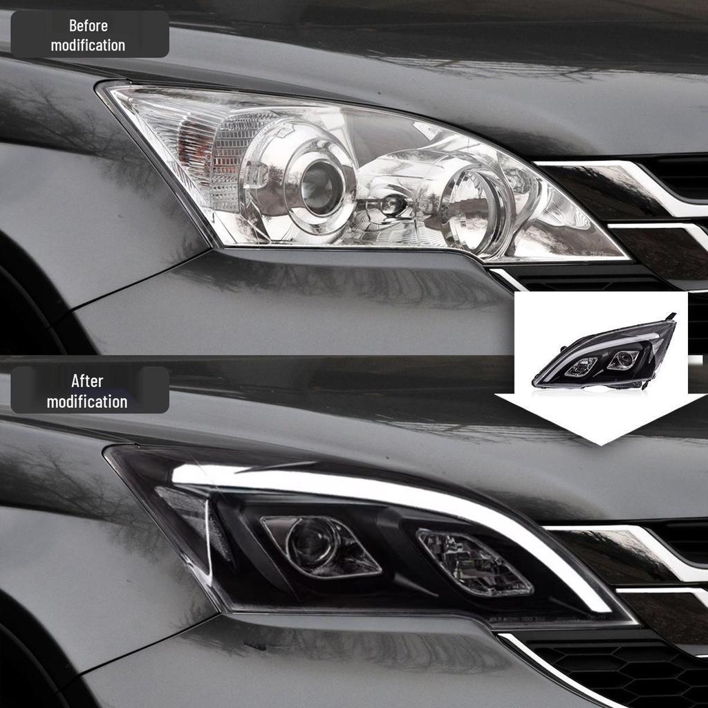 LED Projector Headlights with DRL & Turn Signals for 07-11 Honda CRV