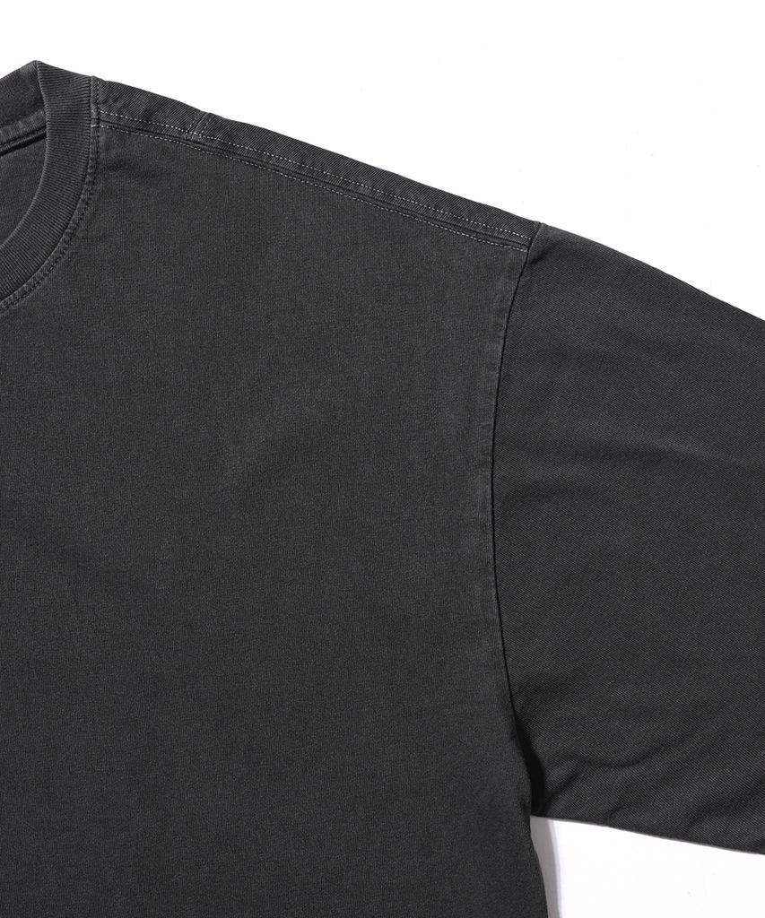 GAKKAI UNIONS Basic Pigment Short Sleeve T-Shirt Charcoal
