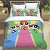 3D P-Powerpuff-Girls Cartoon Bedding Sets Exquisite Bed Supplies Set Duvet Cover Comforter Set Bedding Set Luxury Birthday Gift