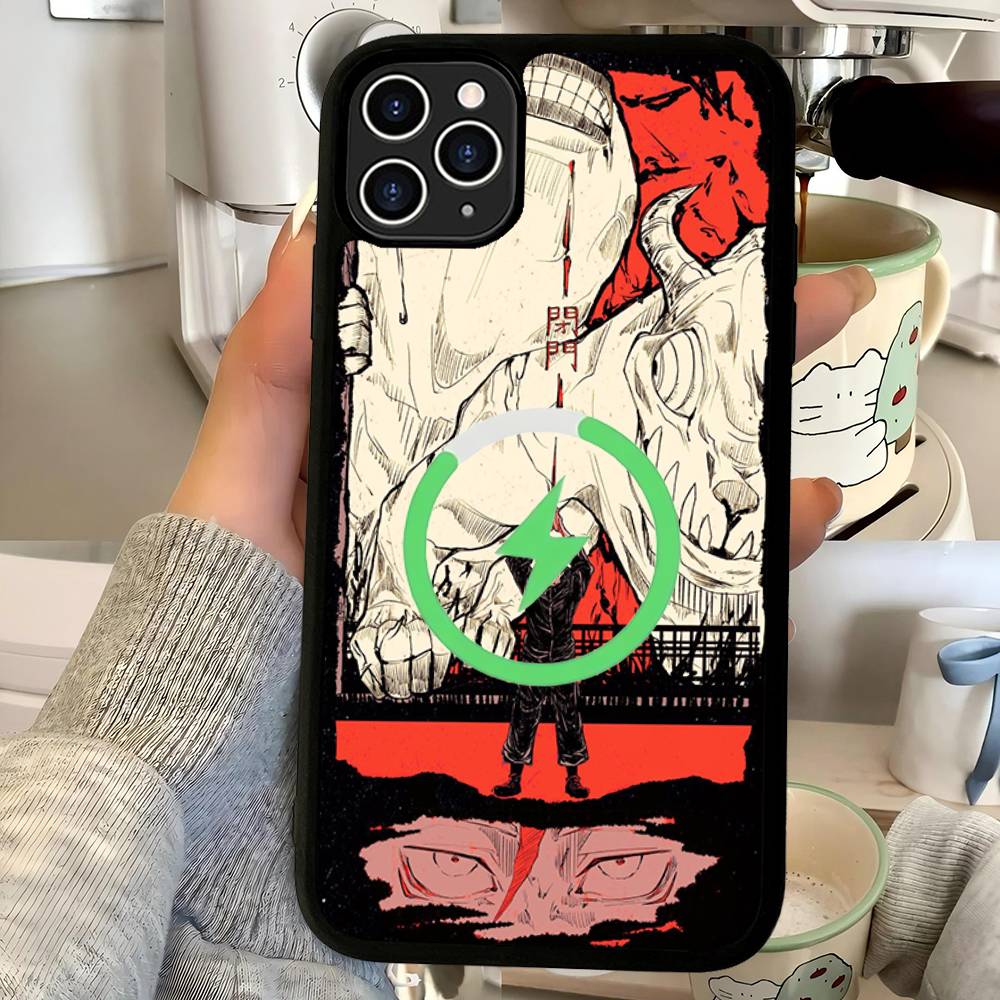 Supernatural Anime Jujutsu Kaisen For Magsafe Case For IPhone 17 16 Pro Max 15 14 Plus 13 12 11 Wireless Charging Phone Cover