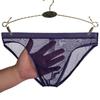 Чоловічі труси Sexy Full Transparent Mens Mesh Underwear Ultra Thin Breathable Ice Silk Seamless Briefs Mens
