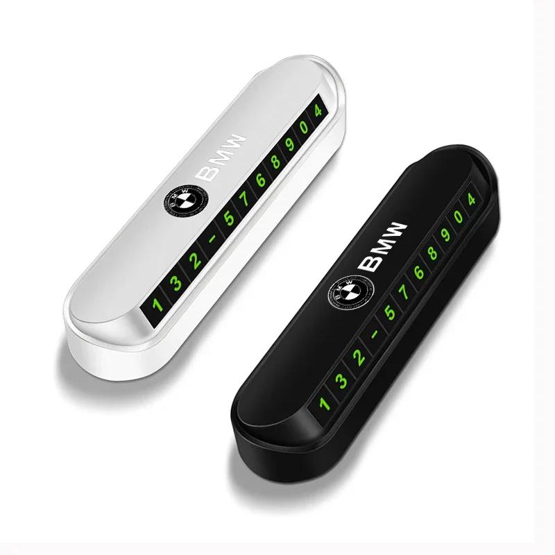 Temporary Car Parking Phone Number Card Night Glowing Sign To Stop Car Car Accessorys For BMW E46 E39 E90 E60 E36 F30 F10 E34 X1
