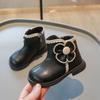 Girls' Velvet Cotton Boots Autumn and Winter Children's Warm Short Boots Girls Boots