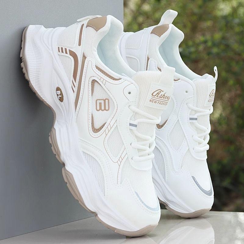 Fashion Men's spring summer new breathable mesh comfortable shoes men's sports trendy versatile thick soled casual shoes