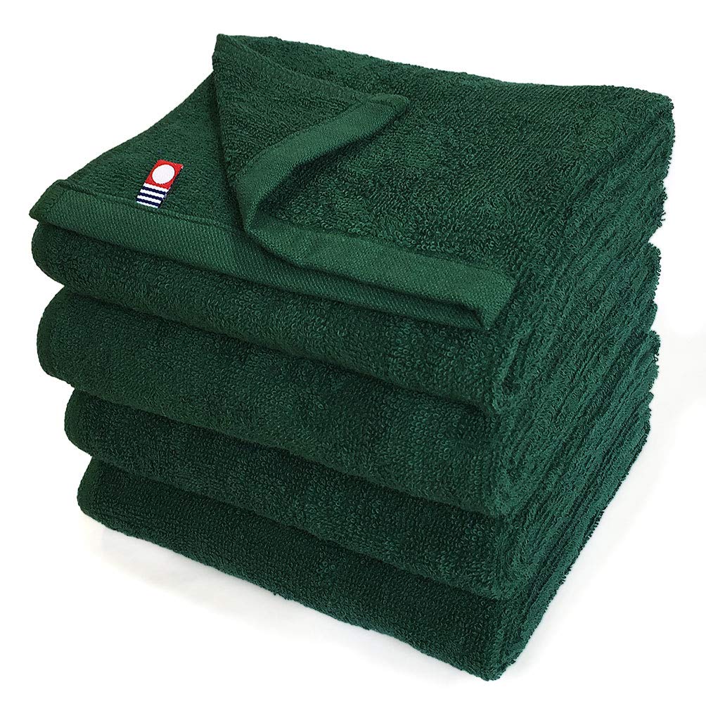 

Imabari Face Set of M for Beauty Available in 100 Lightweight and Thin 08 Moss Towels, Commercial-Grade Towels, 4, Color, 34x86cm, Salons, Colors,