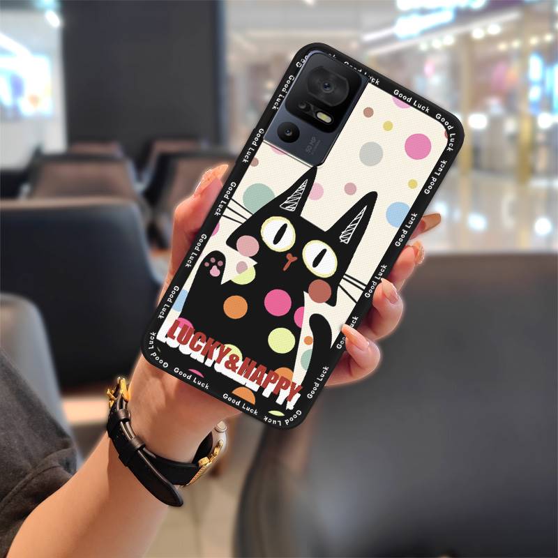 Silicone Full Wrap Phone Case For TCL 40SE/T610K Soft Case Anti-dust Anti-knock Shockproof Back Cover Cute Waterproof