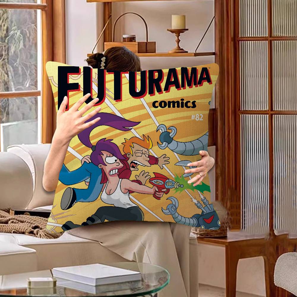 Animated Futuramas 45*45cm Cushion Cover Pillow Cover Decor Pillowcase Home Pillowcase for Couch Pillow