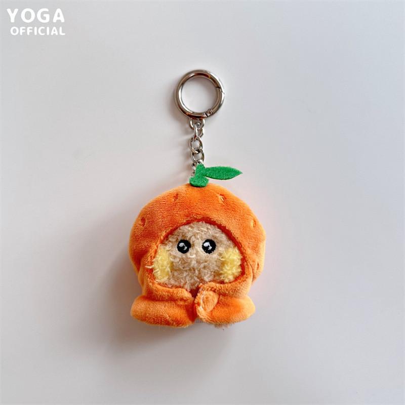 Fruit Animal Plush Keychain Cartoon Stuffed Doll Bag Pendant Gift Decoration