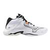 Volleyball Shoes Wave Lightning Z8 MID Club Activities Indoor Wide Lightweight Indoor Mid Cut Cm 2E [Mizuno] White/Black 27.0