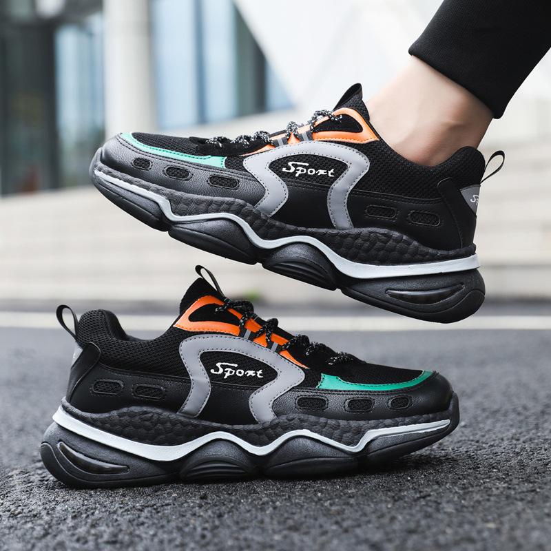 Men's Shoes 2024 New Breathable Casual Sports Shoes Fashion Trend Dad Shoes Lightweight Soft Sole Outdoor Men's Running Shoes