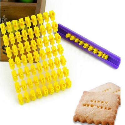 Biscotti Cottura Stampa Alfabeto Stampo Biscotti Taglierina Parola Stampa Timbro Stampo da forno Torta Curling Goffratura Stampo Biscotto Strumenti fai da te