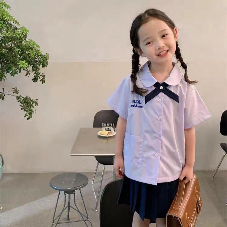 Kinder Schuluniform im Thai-Stil - Jungen & Mädchen College JK Uniform - Kindergarten bis Grundschule Abschlussoutfit