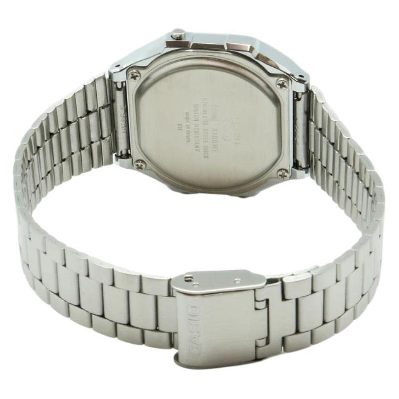 CASIO Life Waterproof Quartz Steel Strap Men and Women Same Style Gold Dial A168WEHA-9AJF