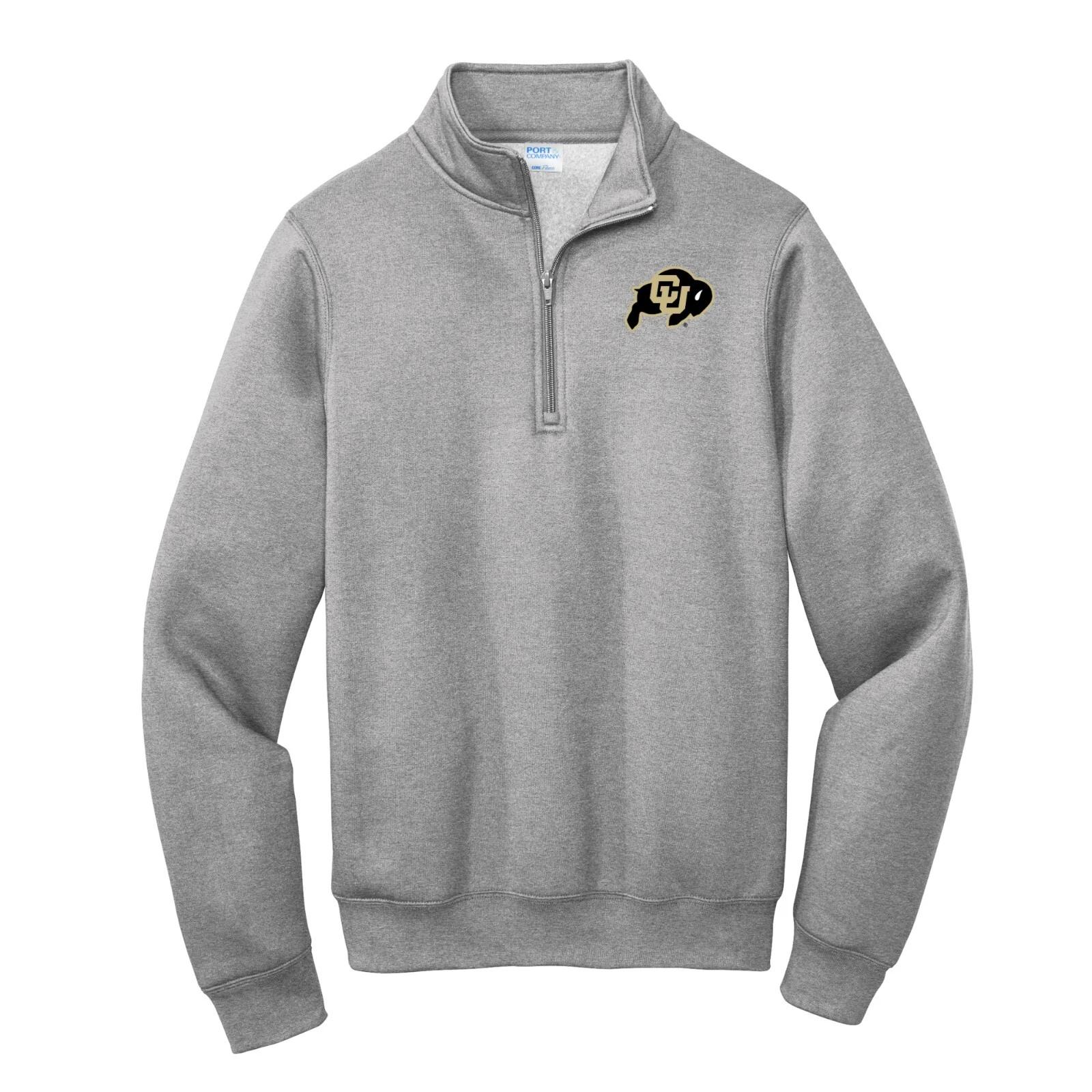 Colorado Primary Logo LC EMB 1/4 Zip - Athletic Heather M