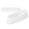Portable White Nail Dipping Powder Tray Manicure Mould Nail Container