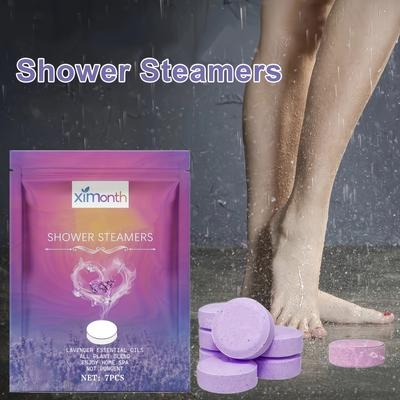 Shower Steamers Aromatherapy Shower Bombs with Essential Oils for Stress Relief and Mood Boost