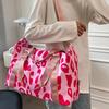 Kadın Çantaları Büyük Seyahat çanta düzenleyici Moda Leopar Baskı Spor Spor Çantası Açık Omuz Crossbody Çanta Hafta Sonu Çanta
