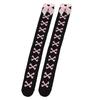 1 Paar Mädchen Schwarz Süß Niedlich Rosa Y2K Harajuku Lolita Oberschenkelhohe Strümpfe Mädchen Knochen Schleife Socken Streetwear