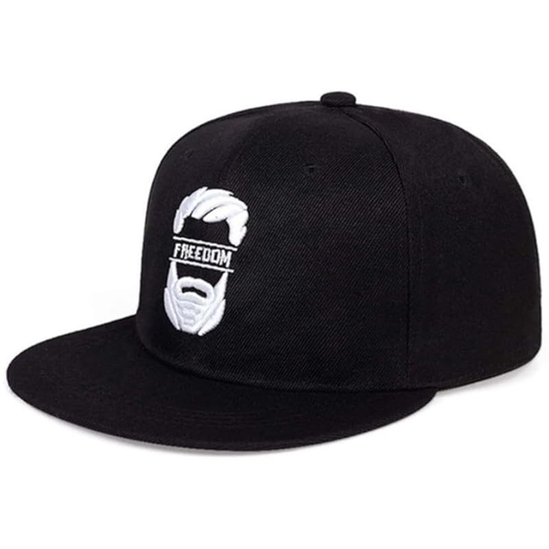 

[Lopis] cap men s 56~60cm hat snapback large size Deeper baseball Stylish logo sunshade size adjustable (JP, alphabet, Free Size, Black B)