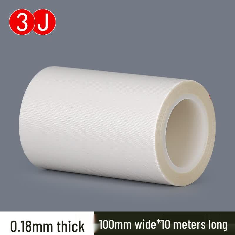3J White High-Temperature PTFE Fiberglass Tape