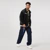 LiNing Comfortable Casual Letter Print Fleece Stand Collar Zipper Jacket Men jackets Black AFDU507-1