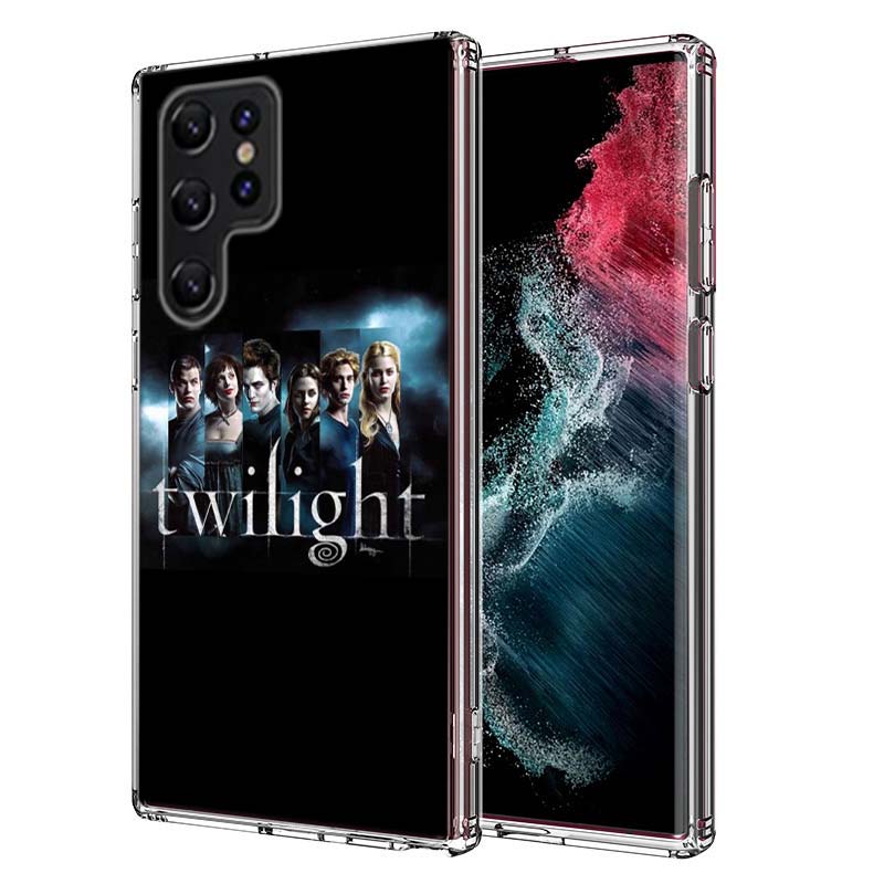 Team Edward Jacob Twilight Capa Phone Case For Samsung S26 Ultra S25 Edge Galaxy S23 S21 S20 S24 FE S22 S10 Plus Cover Clear TPU