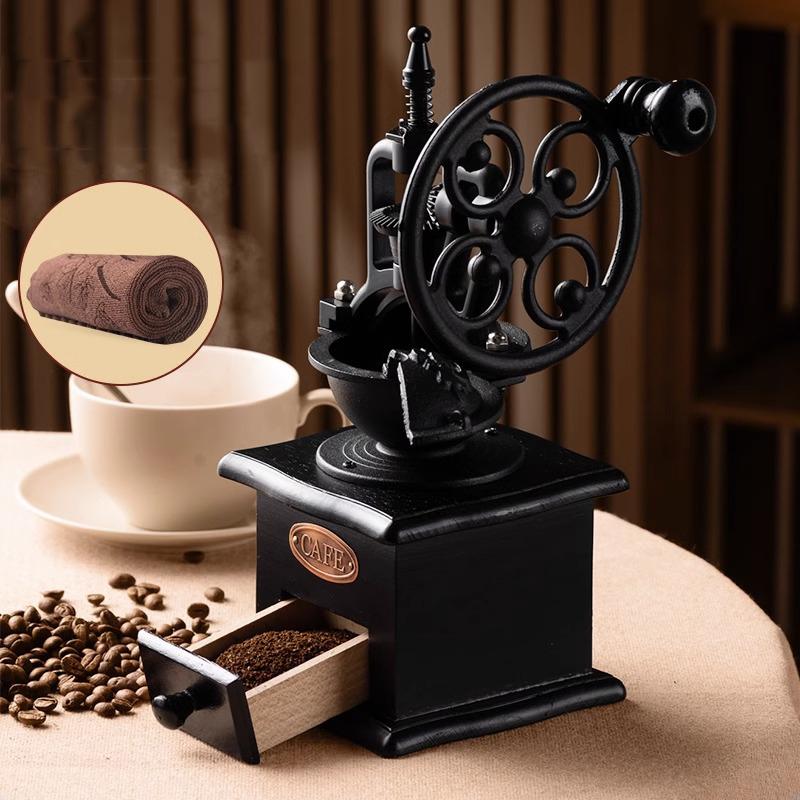 GIANXI Retro Manual Coffee Grinder Professional Barista Household Coffee Bean Grinder Portable Coffee Accessories