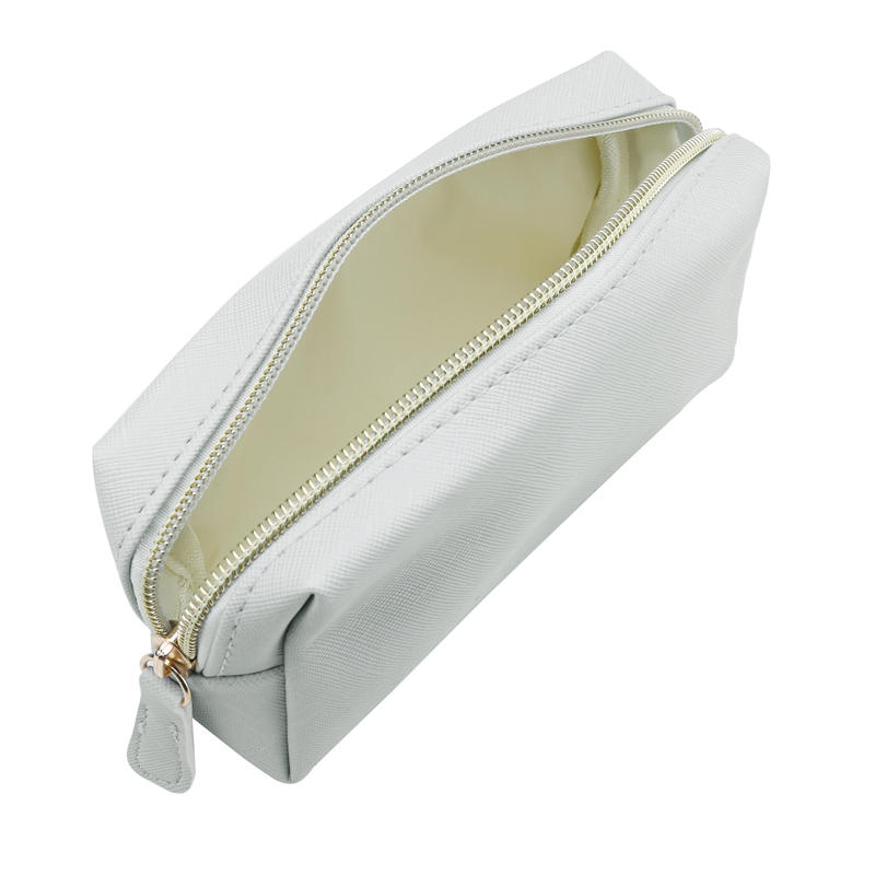 Portable Travel Zipper Cosmetic Pouch Water Resistant PU Leather Makeup Toiletry Organizer Bags for Women