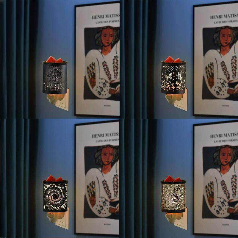 1 PCS U.S. Plug-In Wax Melter - Plug-In Wall Mounted Glass Wax Melter for Home, Office Decor and Plug-In Scented Candle Warmers