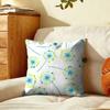 Dandelion Pattern Cushion Cover Plush Fabric Soft DoubleSided Printed Sofa Warm Winter Home Gift Pillow Cover