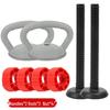 Portable Fitness Accessories: Handle for Dumbbell, Barbell, Kettlebell Swing, Hip Raise, Prone Support