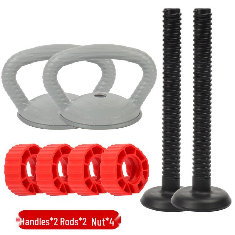 Portable Fitness Accessories: Handle for Dumbbell, Barbell, Kettlebell Swing, Hip Raise, Prone Support